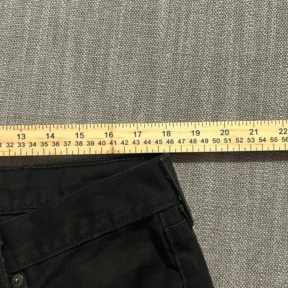 Levi's 501 Original Fit Jeans Men 38x32 Black Straight Leg Button Fly Denim
